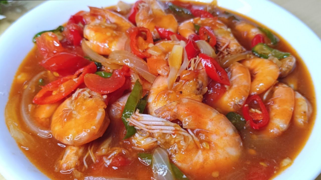 Resep Udang Asam Manis Saus Tiram