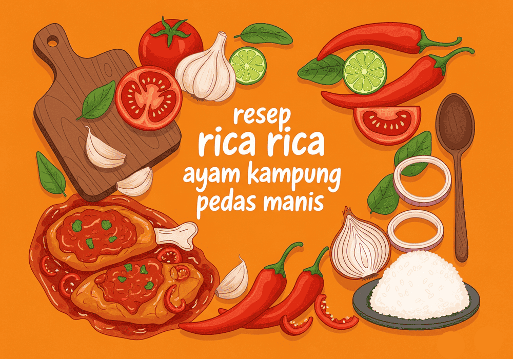 Resep Rica Rica Ayam Kampung Pedas Manis