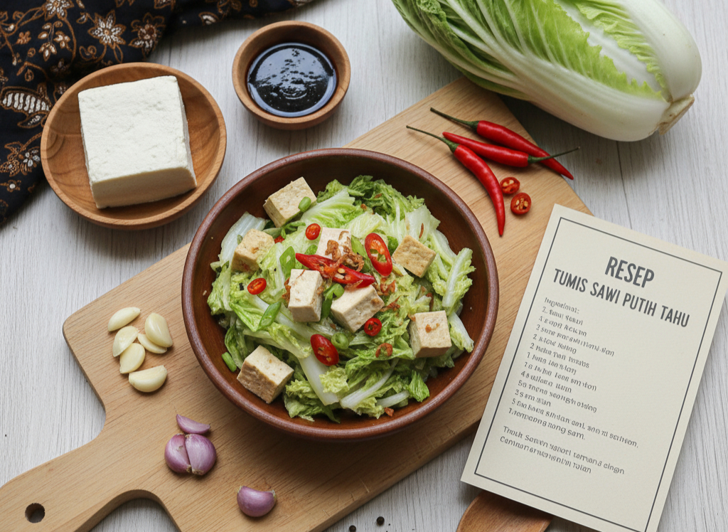 Resep Sayur Mayur Sehari-hari Tumis Sawi Putih Tahu